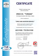 AS 9100 - Сертификат TS EN 9100